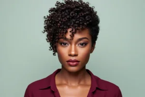 Short Natural Haircuts For Black Women With Round Faces