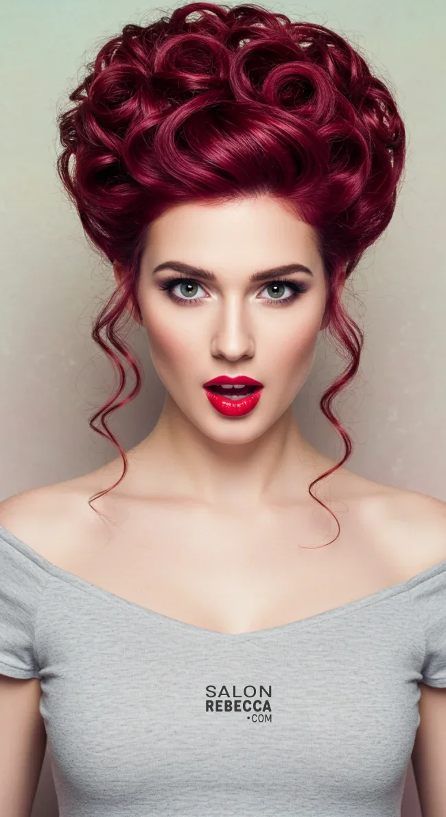 14. Curly Updo | Flattering Hairstyles For Round Faces: Unlock Your Best Look!