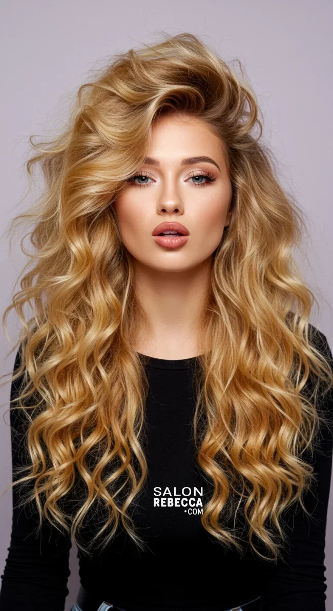5. Voluminous Curls | Flattering Hairstyles For Round Faces: Unlock Your Best Look!