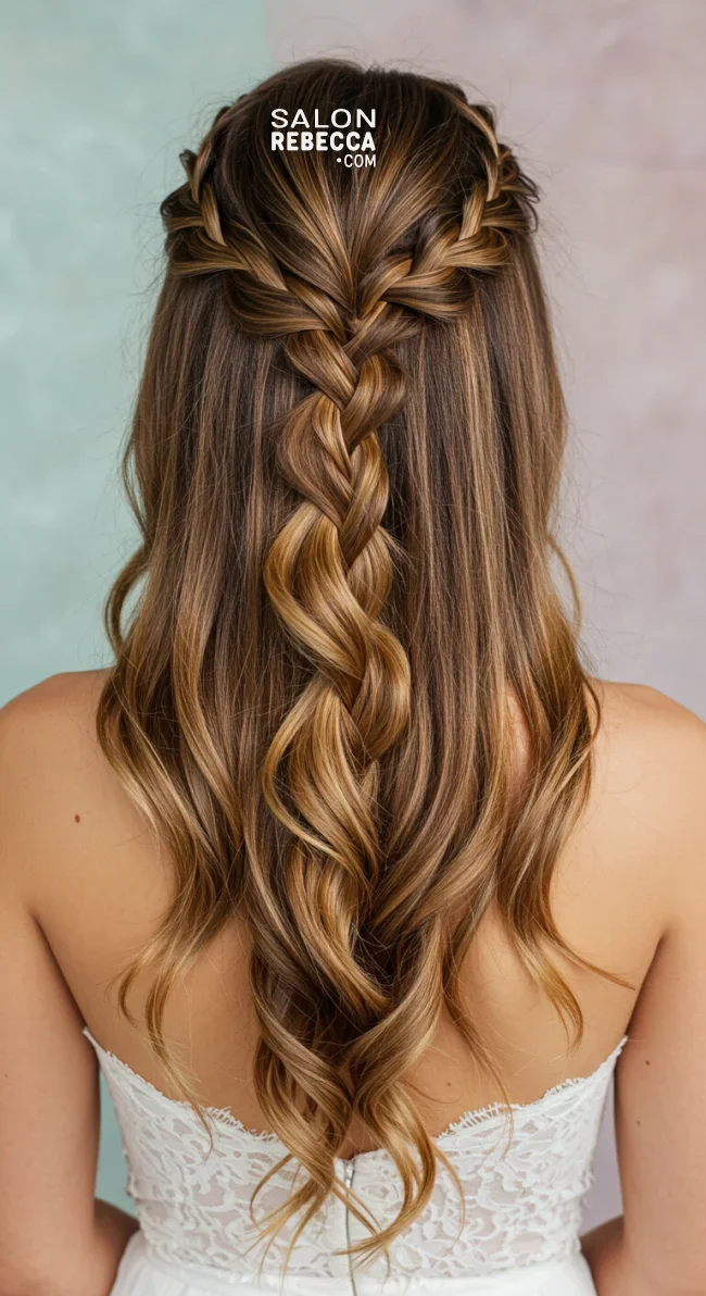 10. Waterfall Braid | How To: Hairstyles For Wedding Guests: 15 Most Beautiful Variants With Step-By-Step Guide
