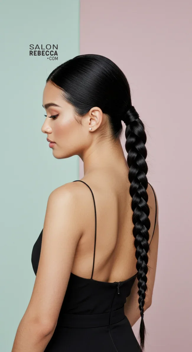 14. Braided Ponytail | How To: Hairstyles For Wedding Guests: 15 Most Beautiful Variants With Step-By-Step Guide