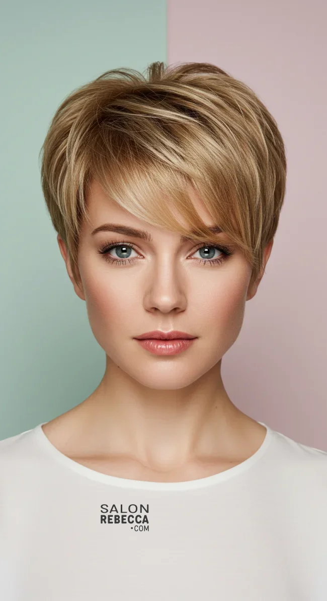 14. Pixie with Feathered Layers | 15 Trendy Low-Maintenance Pixie Haircuts For Fine, Medium Or Thick Hair
