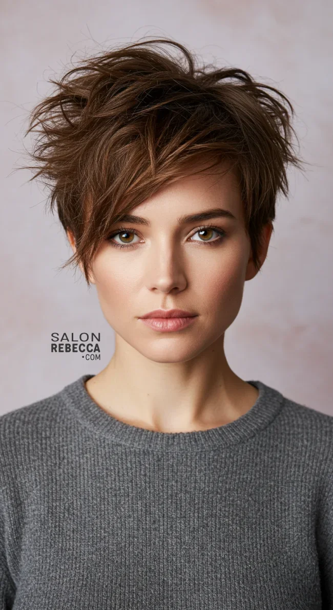 5. Messy Pixie Cut | 15 Trendy Low-Maintenance Pixie Haircuts For Fine, Medium Or Thick Hair