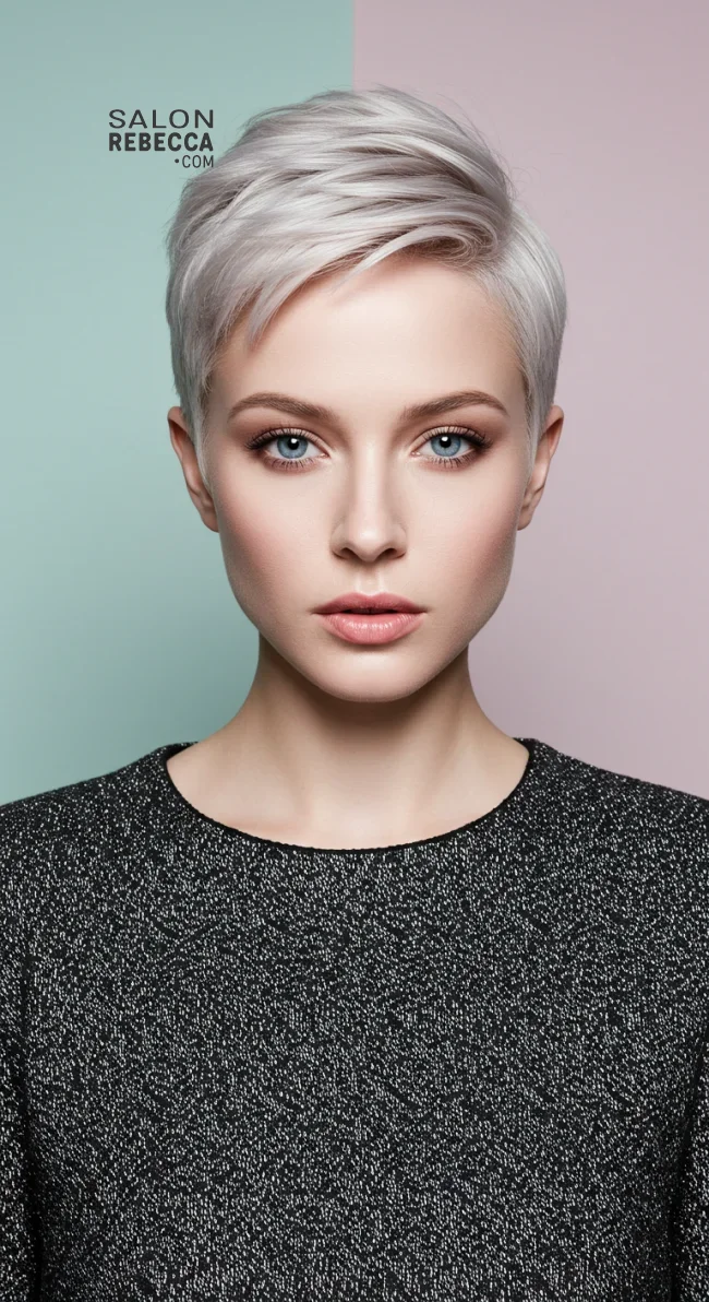 8. Sleek Tapered Pixie | 15 Trendy Low-Maintenance Pixie Haircuts For Fine, Medium Or Thick Hair