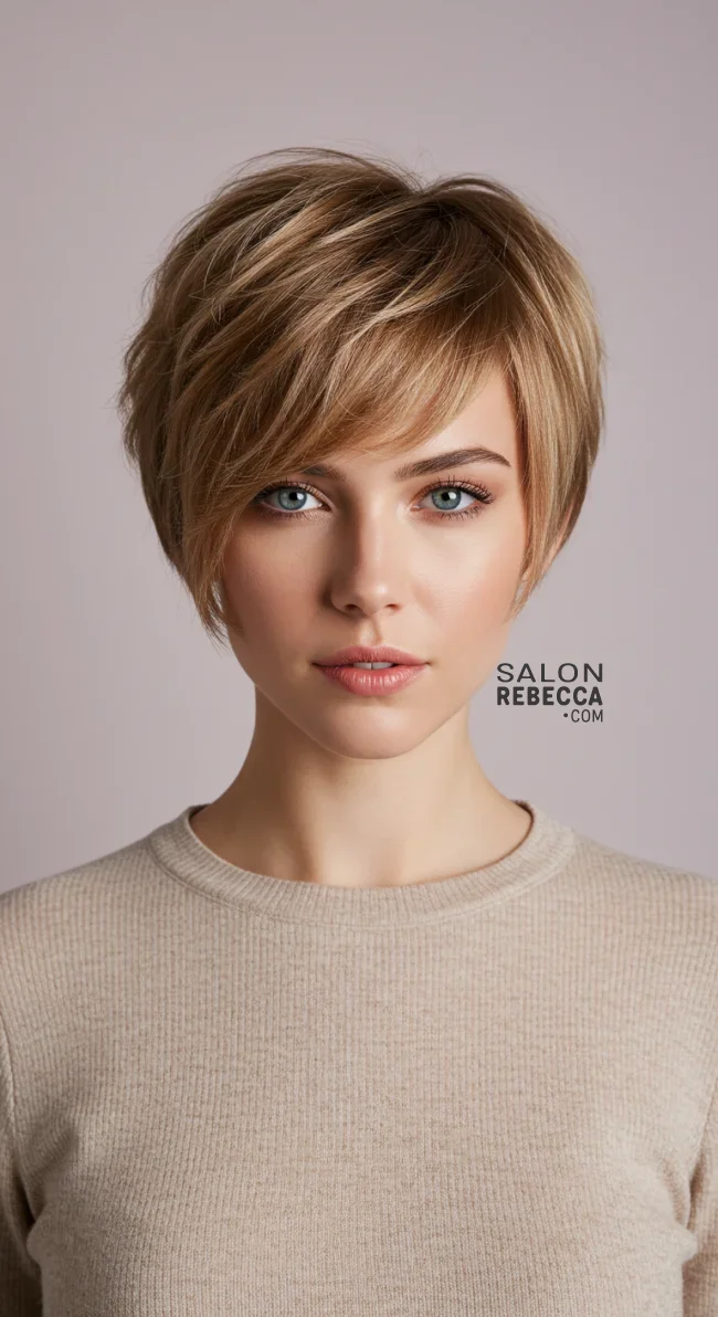 6. Layered Pixie with Wispy Bangs | 15 Trendy Low-Maintenance Pixie Haircuts For Fine, Medium Or Thick Hair