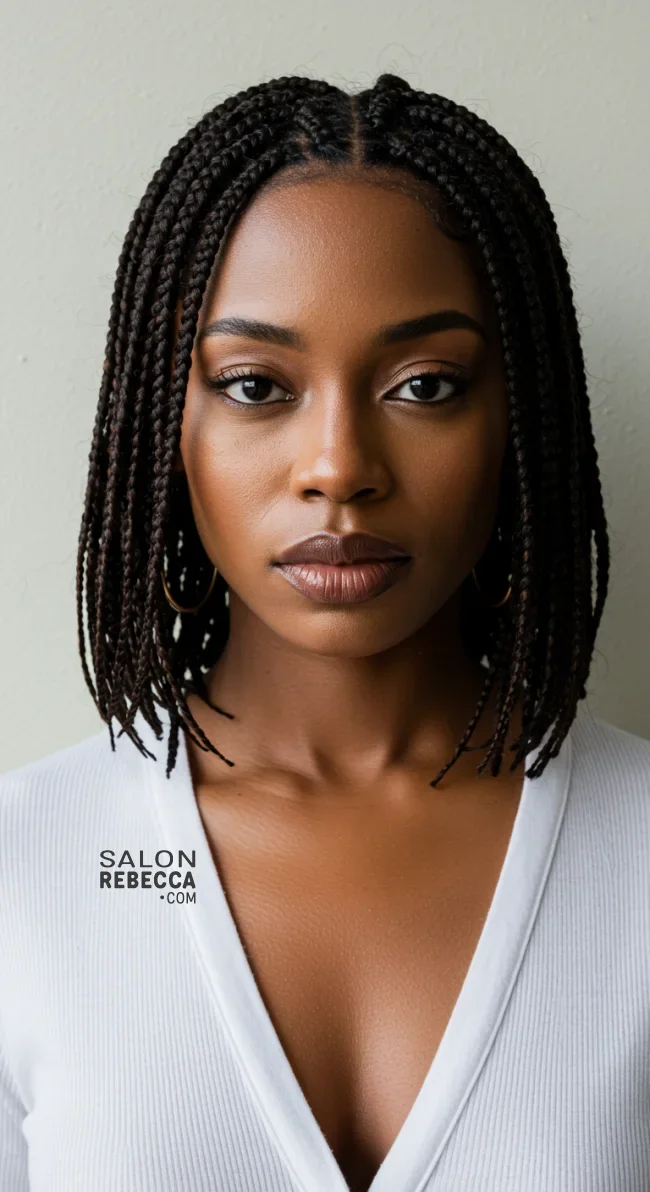 8. Short Braids | 10 Hottest Short Hairstyles For Black Women