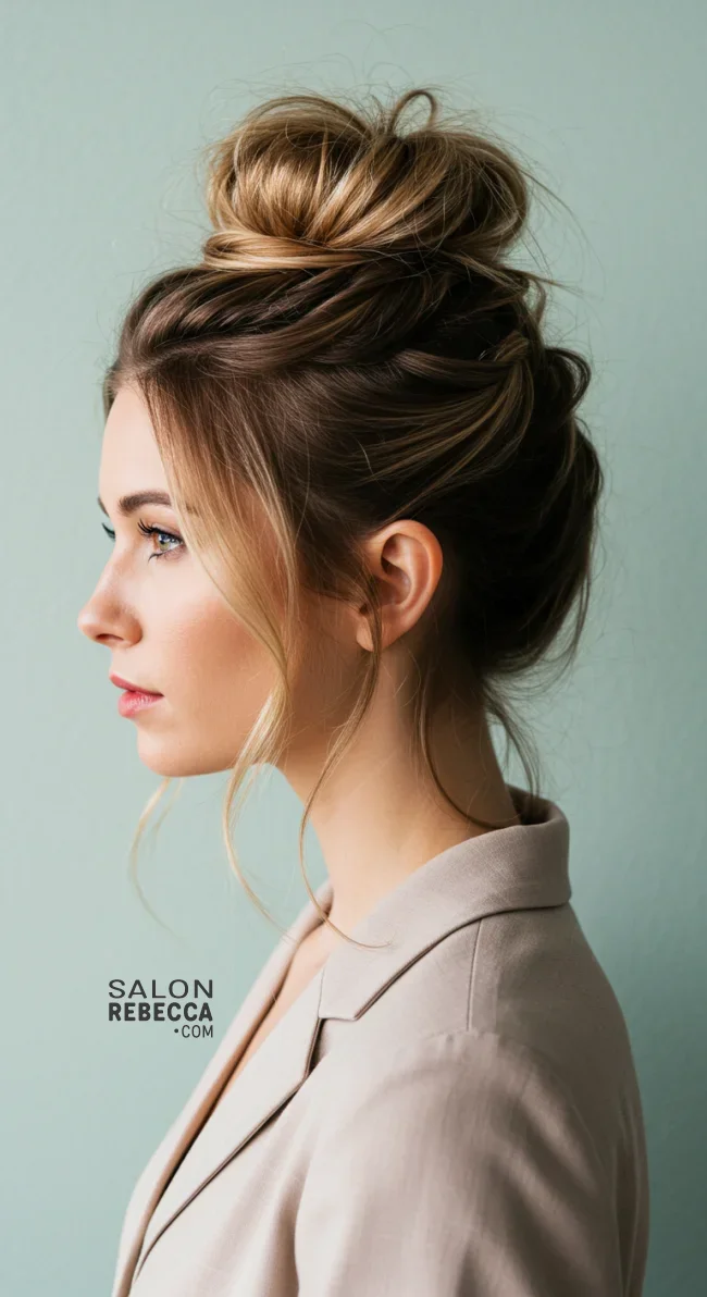 6. Twisted Messy Bun | Perfect Messy Bun Ideas In A Short Time - Hairstyle Trick