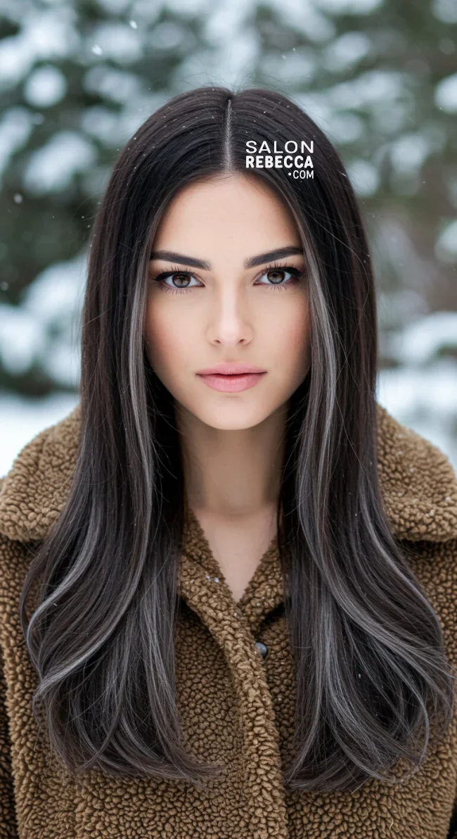 3. Ash Brown Highlights | 15 Ways To Rock Winter Highlights For Brown Hair