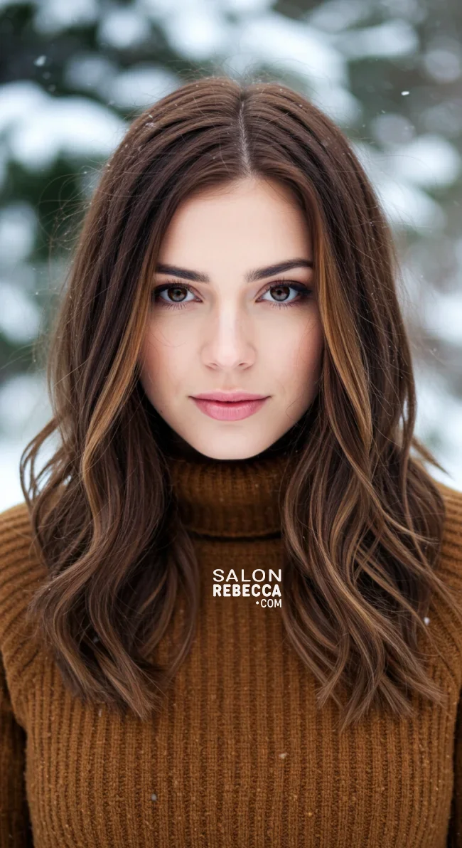 9. Chestnut Brown Dimension | 15 Ways To Rock Winter Highlights For Brown Hair