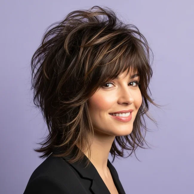 1. Ultra-Layered Wolf Cut | Top 10 Shag Haircut Trends: From Wolf Cut To Mullet
