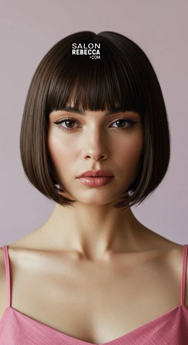 1. Classic Blunt Bob | 10 Inspiring Bob Haircuts For Women With Square Faces