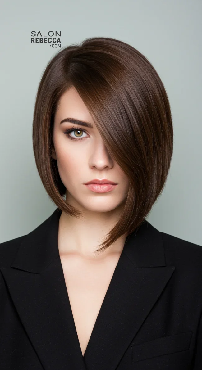 9. Asymmetrical Bob | 10 Inspiring Bob Haircuts For Women With Square Faces