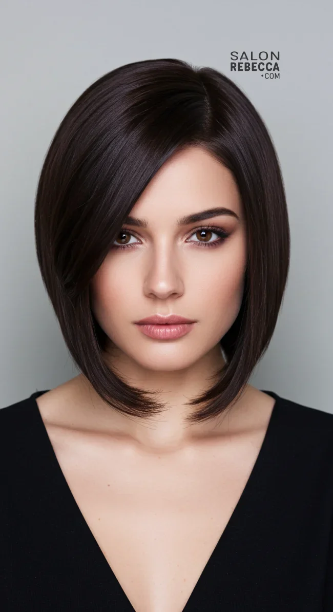 5. Side-Parted Bob | 10 Inspiring Bob Haircuts For Women With Square Faces