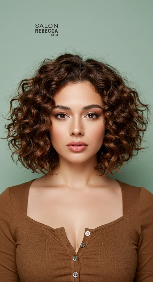7. Curly Bob | 10 Inspiring Bob Haircuts For Women With Square Faces