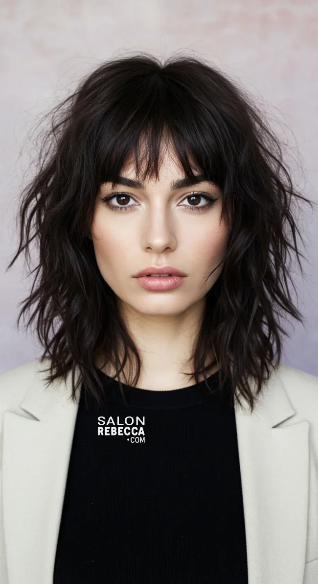 8. Choppy Bangs for Thick Hair | How To Style Bangs For Different Hair Textures: 10 Stunning Looks