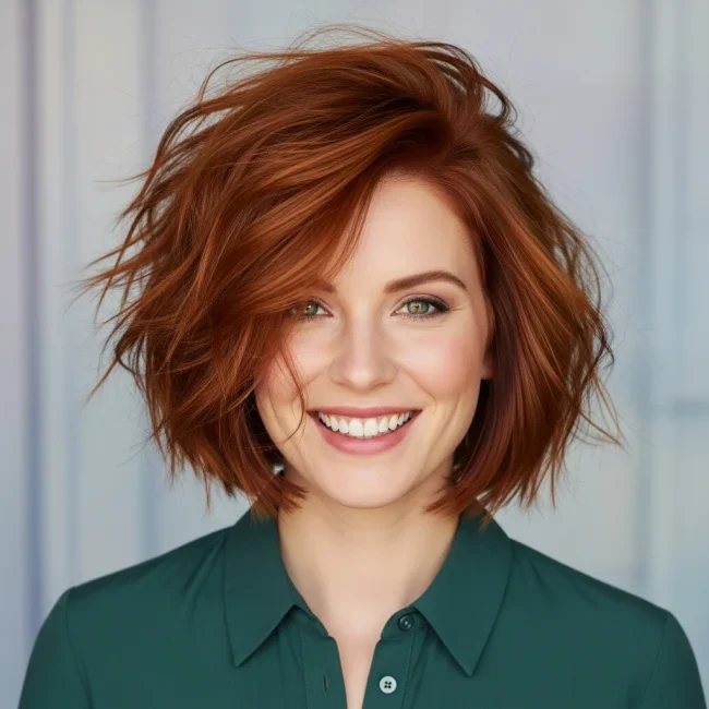 4. Chin-Length Layered Bob | 10 Inspiring Bob Haircuts For Women With Square Faces