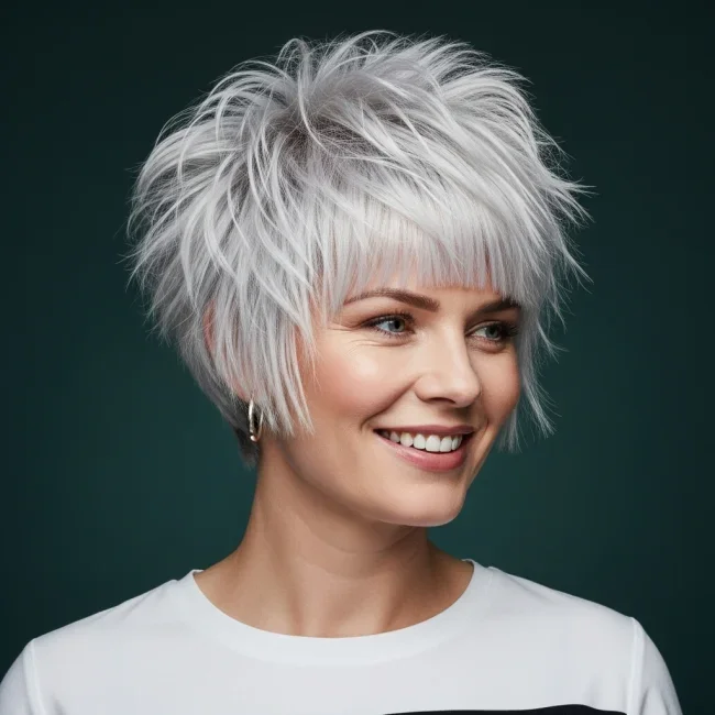 10. Messy Pixie-Bob (Bixie) | 10 Inspiring Bob Haircuts For Women With Square Faces