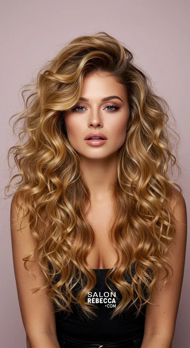 14. Voluminous Curls | 15 Long Hairstyles For Women Over 50