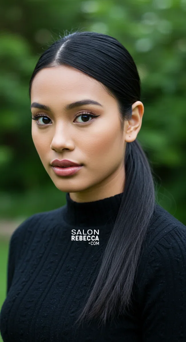 5. Low Ponytail | 10 Easy Hairstyles For School