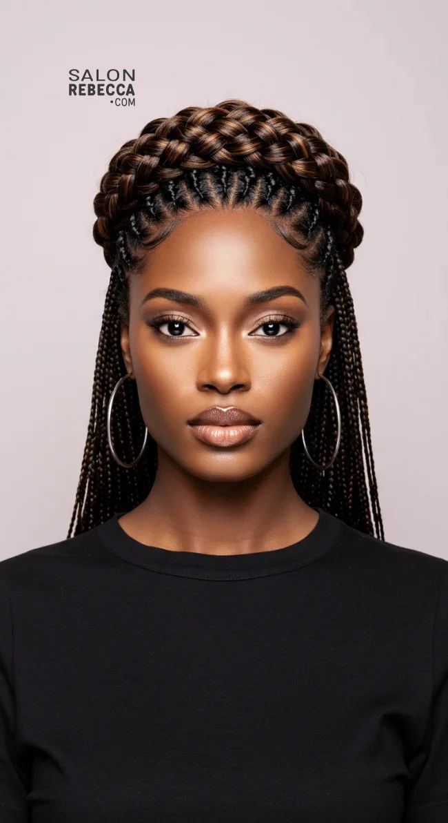 5. Halo Braid | 7 Easy Protective Hairstyles To Safeguard Your Natural Hair