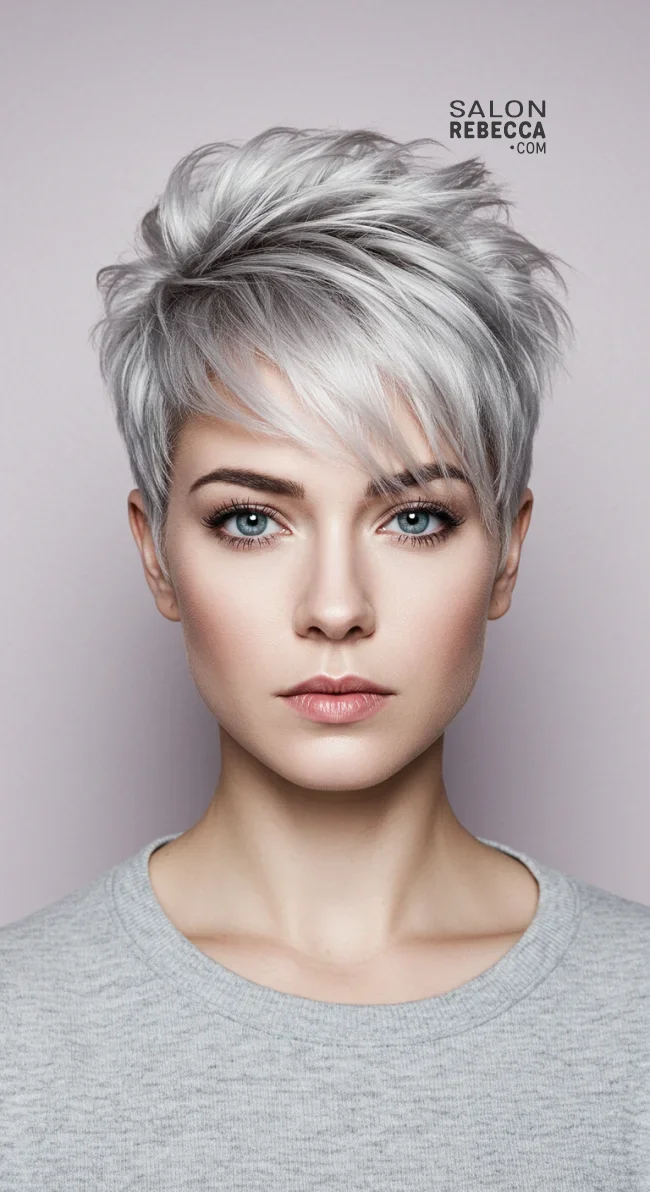 5. Textured Pixie With Micro Bangs | 7 Short Layered Haircuts With Bangs To Switch Up Your Look