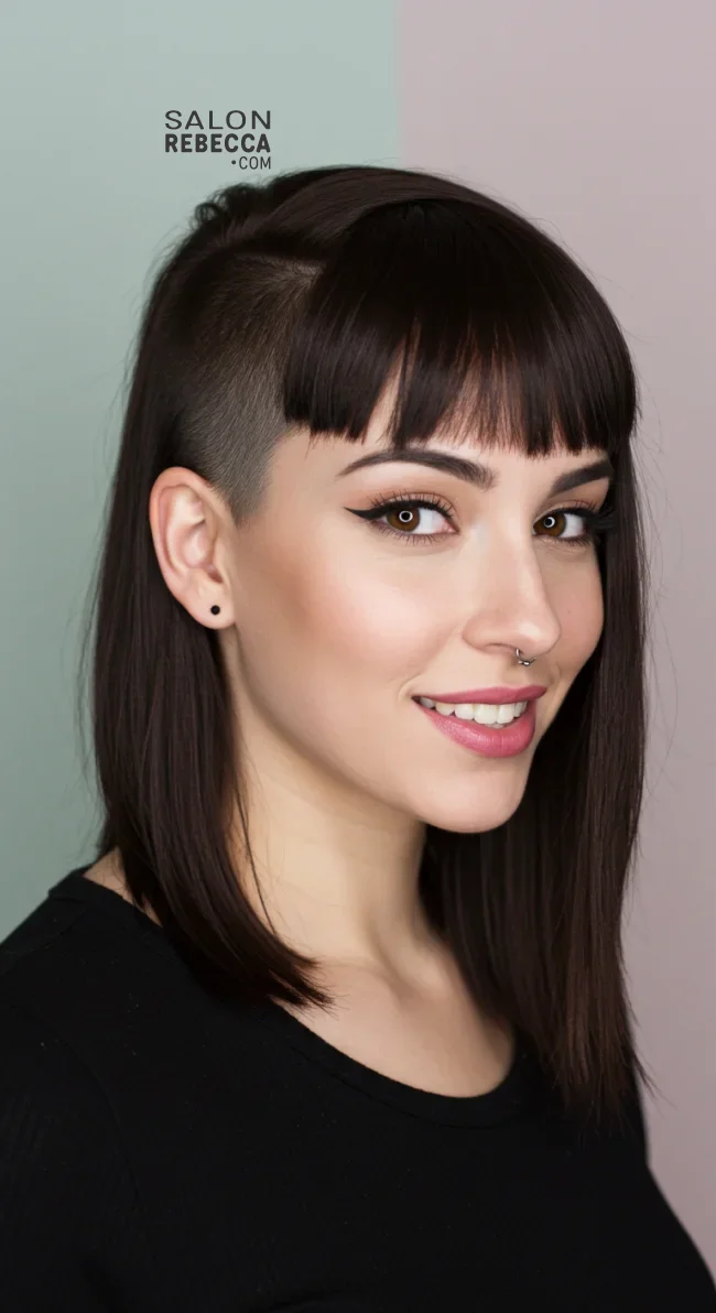 12. Undercut with Bangs | Trendsetting Undercut Hairstyles - Revamp Your Look