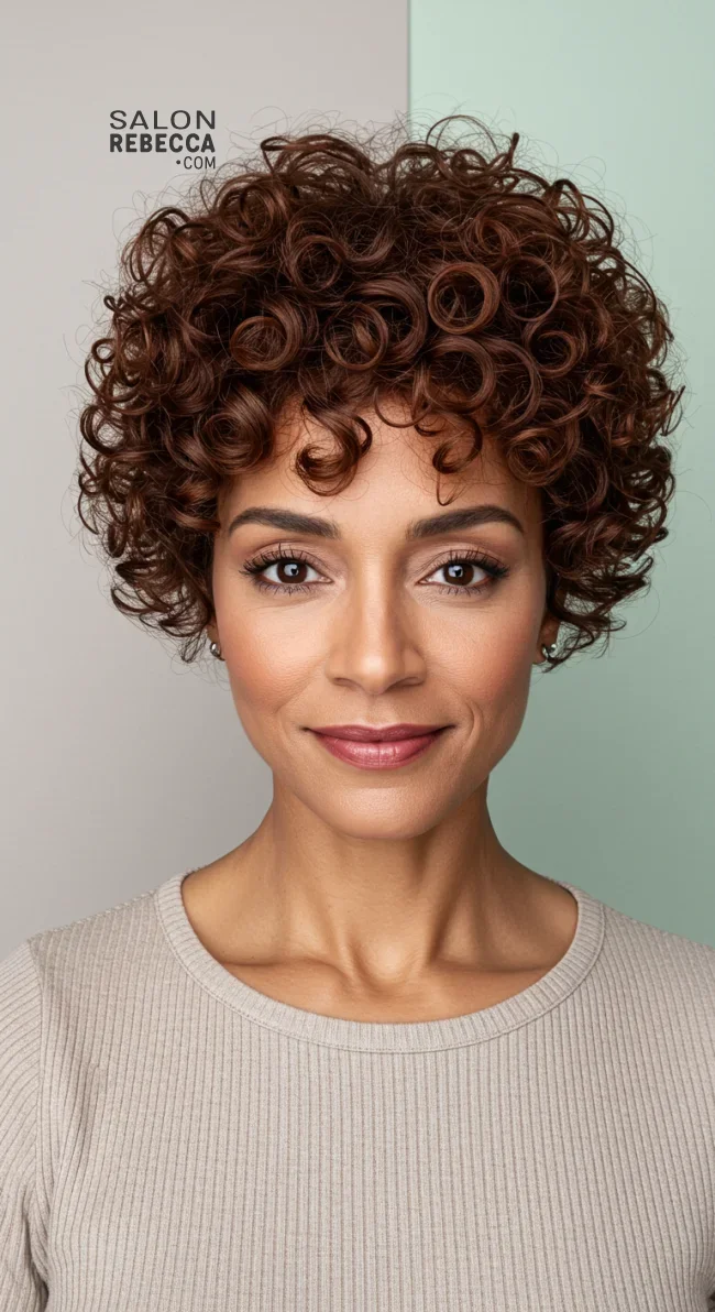 10. Curly Pixie Cut | 15 Short Hairstyles To Feel Great In Your 40S