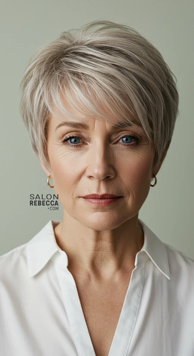 11. Feathered Short Cut | 15 Short Hairstyles To Feel Great In Your 40S
