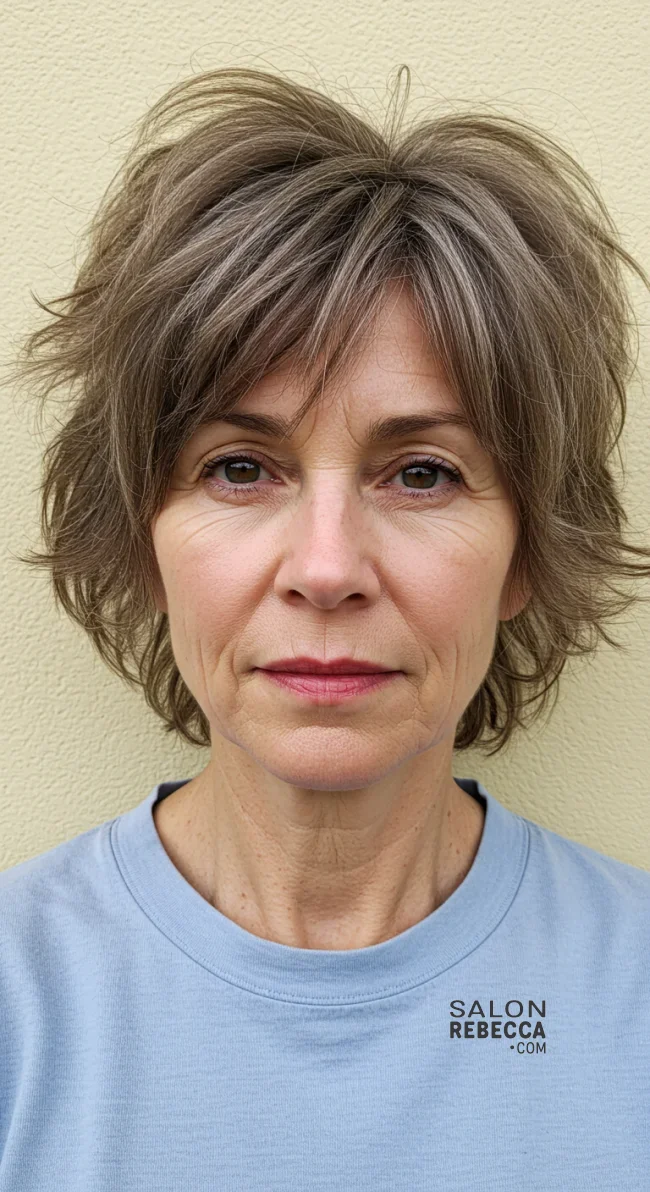 8. Messy Shag Cut | 15 Short Hairstyles To Feel Great In Your 40S