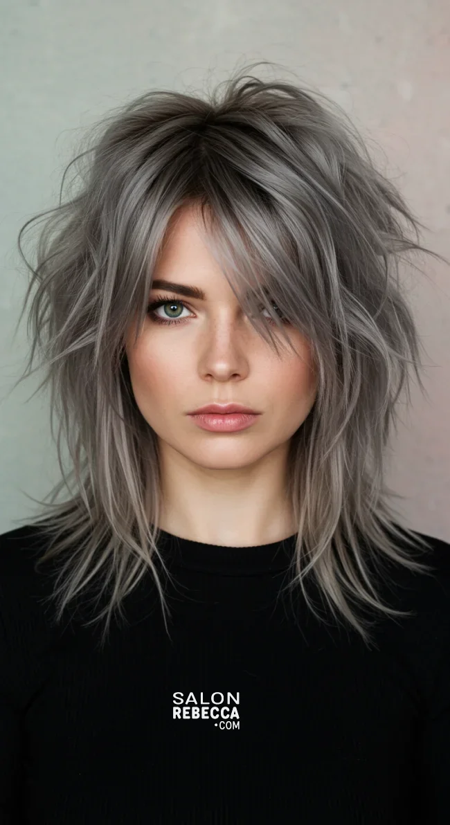 4. Messy Textured Butterfly Cut | 7 Butterfly Haircut – Different Ways To Style This Popular Tiktok Hairstyle
