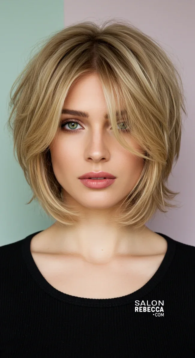 7. Short Butterfly Cut for Shoulder-Length Hair | 7 Butterfly Haircut – Different Ways To Style This Popular Tiktok Hairstyle