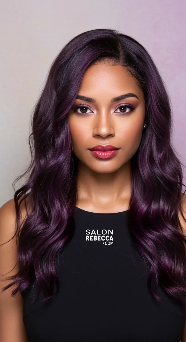 10. Deep Violet Highlights | 2025 Vogue Hair Color Trends: Embrace The Hues