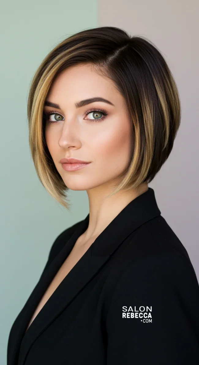 15. Angled Bob Balayage | Short Hair Balayage: Essential Tips For Stunning Looks
