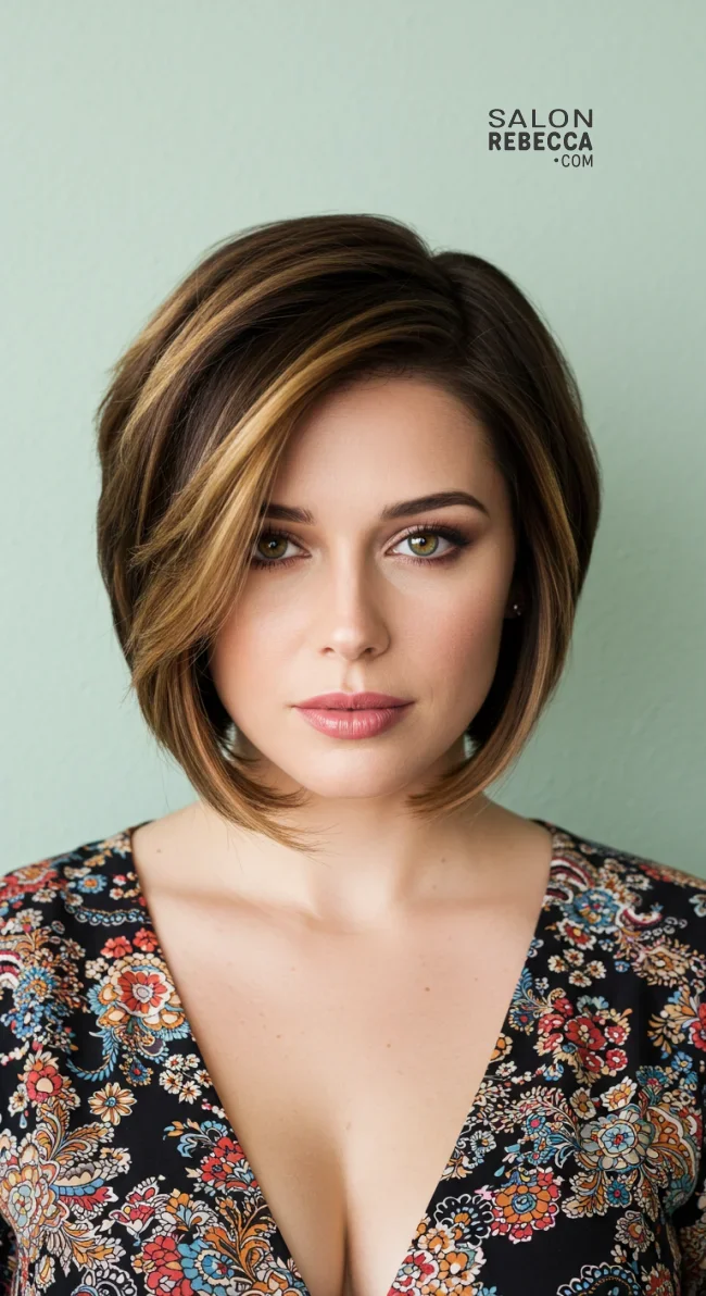 7. Side-Swept Balayage | Short Hair Balayage: Essential Tips For Stunning Looks