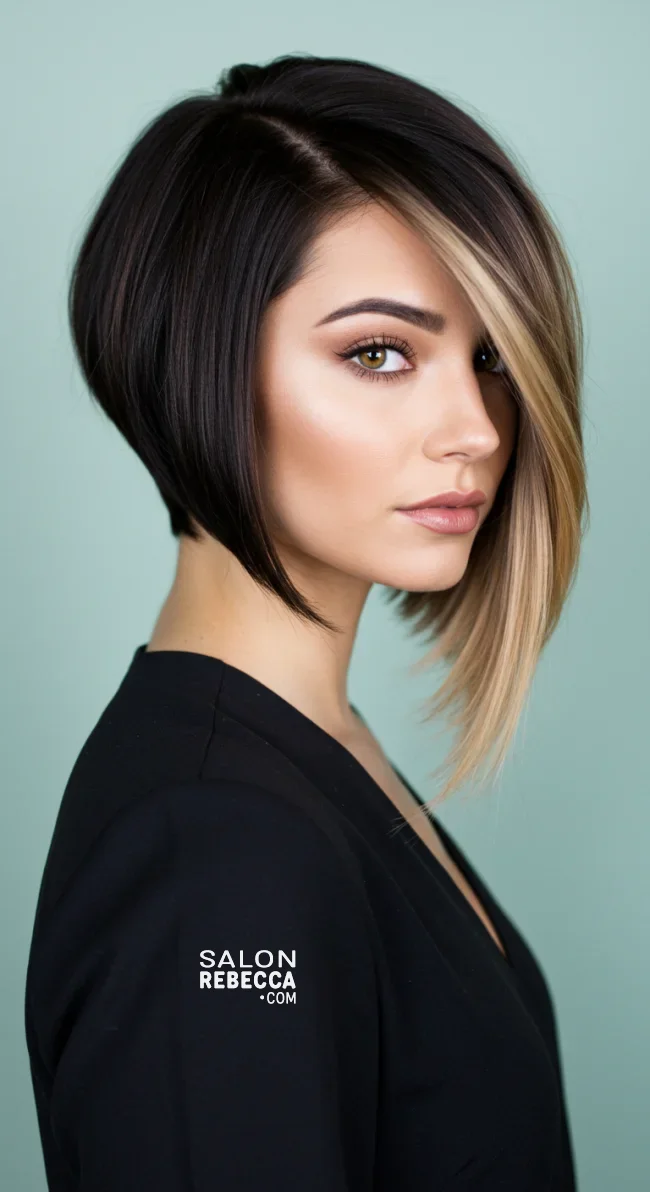 2. Asymmetrical Bob Balayage | Short Hair Balayage: Essential Tips For Stunning Looks