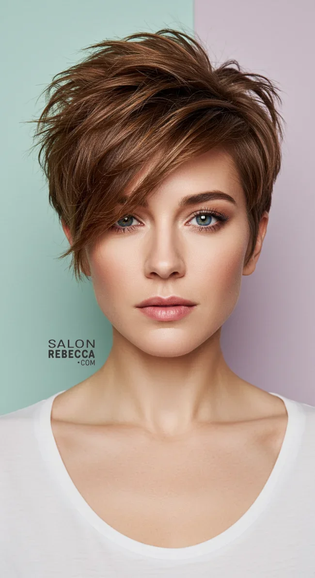2. Layered Pixie Cut | Trendy Hairstyles For Thin Hair That Transform Your Look