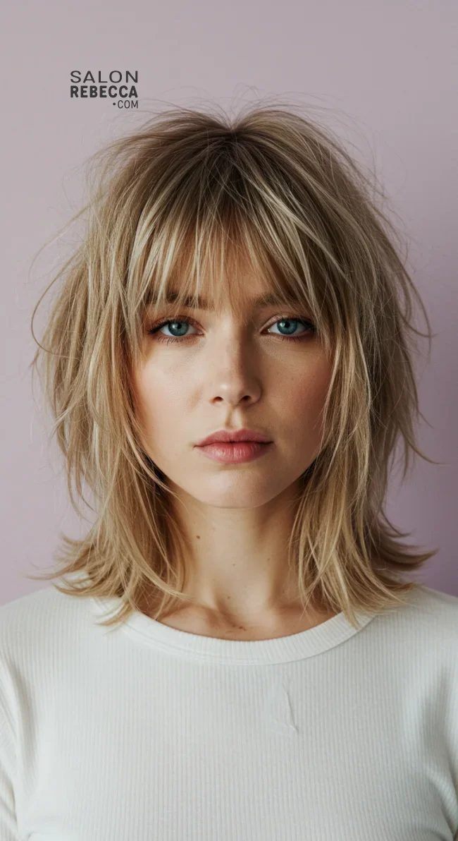 6. Wispy Bangs with a Textured Cut | Trendy Hairstyles For Thin Hair That Transform Your Look