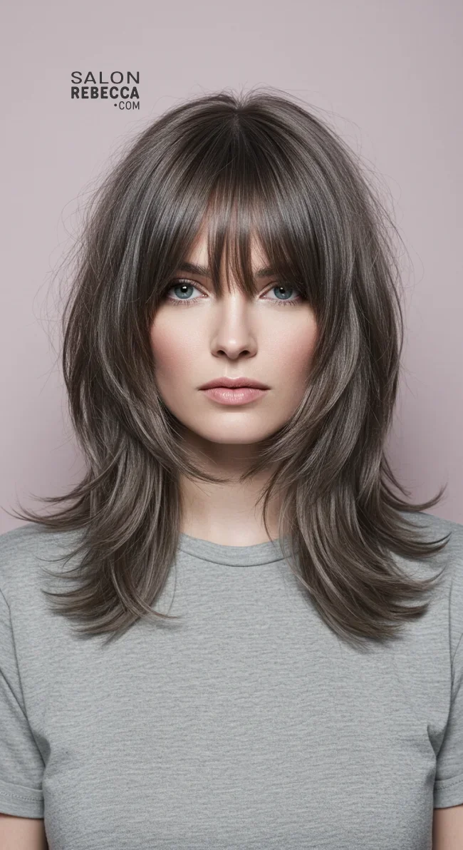 4. Curtain Bangs with Feathered Layers | Trendy Hairstyles For Thin Hair That Transform Your Look