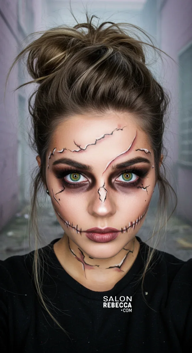 7. Zombie Messy Braid | Cool And Cute Halloween Hairstyles For Girls