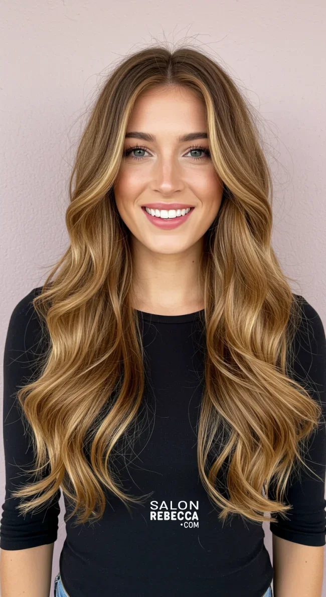 18. Cascading Layered Waves | Trendy Layered Hairstyles: Unlocking Timeless Elegance