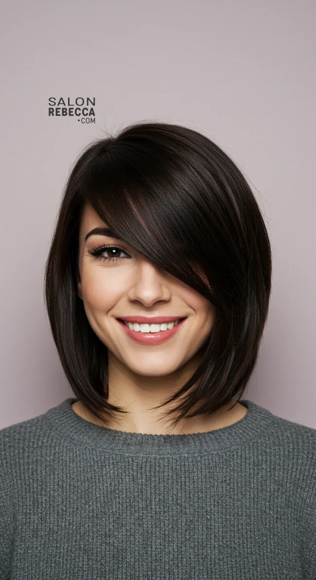 14. Sleek Angled Layers | Trendy Layered Hairstyles: Unlocking Timeless Elegance