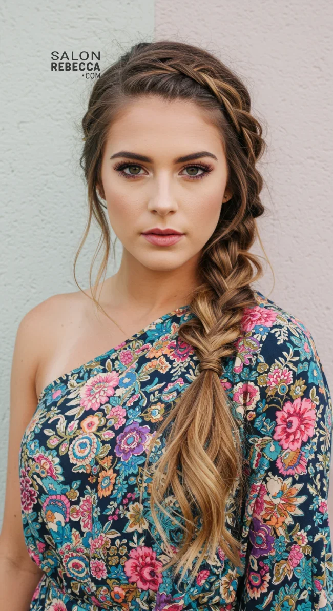 8. Side Braid with Loose Curls | 10 Best Concert Hairstyles: Easy &Amp; Stylish Looks For Every Show