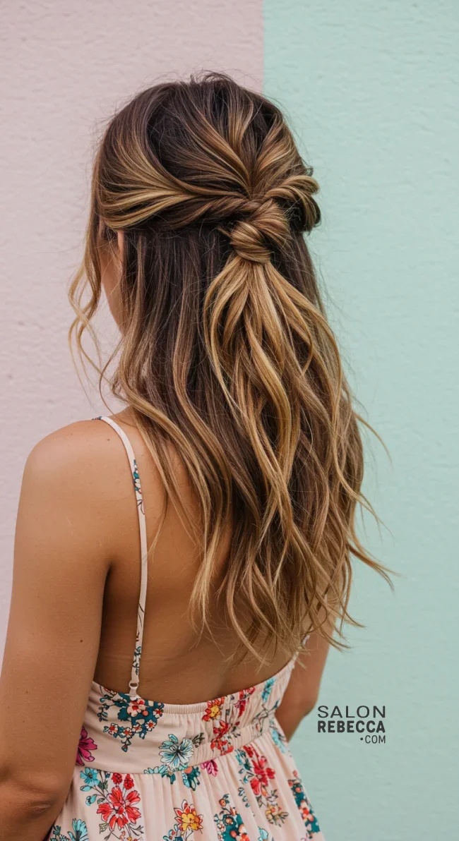 3. Half-Up Twisted Bun | 10 Best Concert Hairstyles: Easy &Amp; Stylish Looks For Every Show