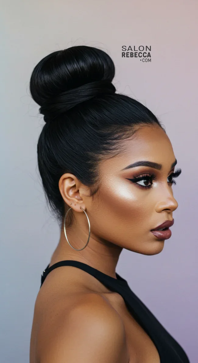 4. Sleek High Bun | 10 Best Concert Hairstyles: Easy &Amp; Stylish Looks For Every Show