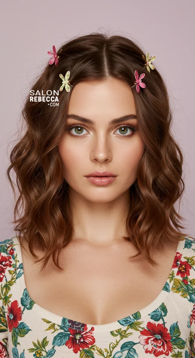 4. Butterfly Clips Half-Up Hairstyle | 7 Iconic 1990S Hairstyles That Are All-Time Favorites