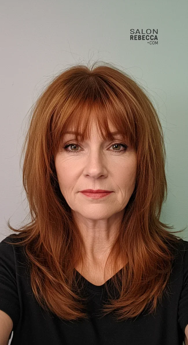 5. Feathered Shag Cut | Modern Hairstyles For Older Women