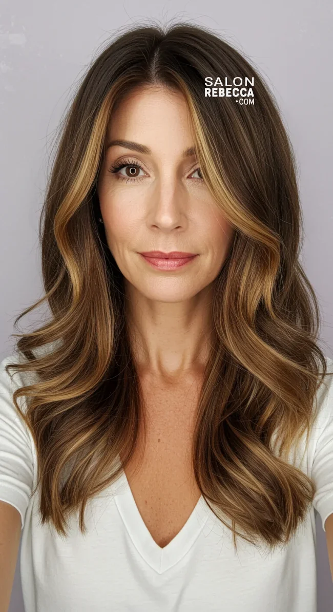 11. Long Layered Waves | Modern Hairstyles For Older Women