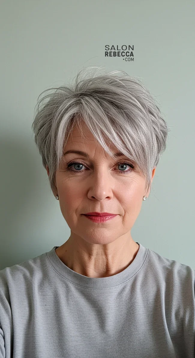 2. Layered Pixie Cut | Modern Hairstyles For Older Women