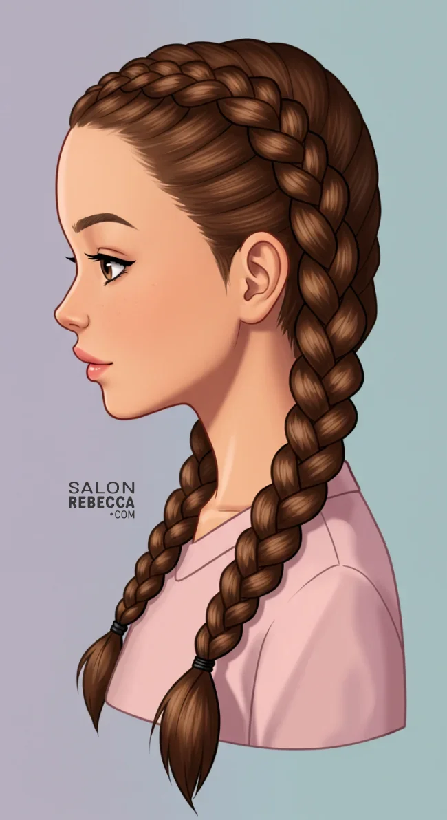 13. Double Dutch Braids | Stylish Hairstyles For Children - Adorable Trends