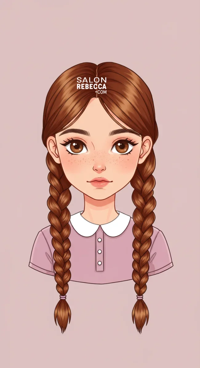 2. Braided Pigtails | Stylish Hairstyles For Children - Adorable Trends